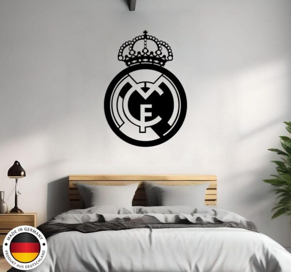 لوحة جدارية فنية لفريق ريال مدريد